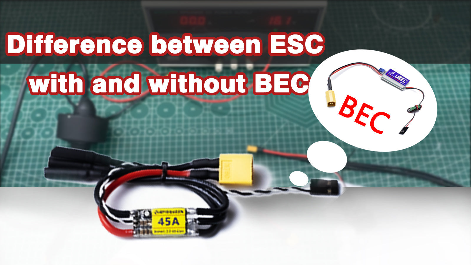 APISQUEEN ESC Explanation: Differences between ESCs with and without BEC for underwater thrusters