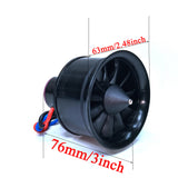 50mm EDF 4S 4300KV 950g thrust belt 11 blades electric ducted fan for aircraft model aircraft jet engine
