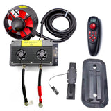 APISQUEEN - Nuevo conjunto de propulsor submarino U92 de 24 V/12 V con caja de control metálica y control remoto impermeable para kayaks y botes inflables.