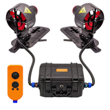 APISQUEEN Nouveau propulseur sous-marin 24V U92 Pro, lot de deux avec télécommande étanche et batterie, doté d'un moteur à rotor interne, résistant au sable et à la vase, pour kayaks, bateaux gonflables et planches à pagaie.