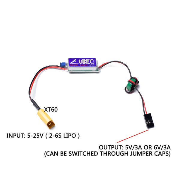 Module d'alimentation abaisseur cc 5-25V 5V/3A ou 6V/3A