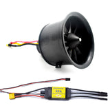 64 مم EDF 3S/4S 3500KV نوع الحزام 11 شفرة مروحة لنموذج الطائرة المحرك النفاث