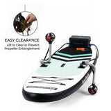 APISQUEEN Adjustable Stainless Steel Underwater Thruster Bracket Mount for Kayak, SUP & Inflatable Boat