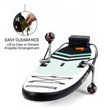 APISQUEEN U92 Pro Adjustable Stainless Steel Underwater Thruster Bracket Mount for Kayak, SUP and Inflatable Boat
