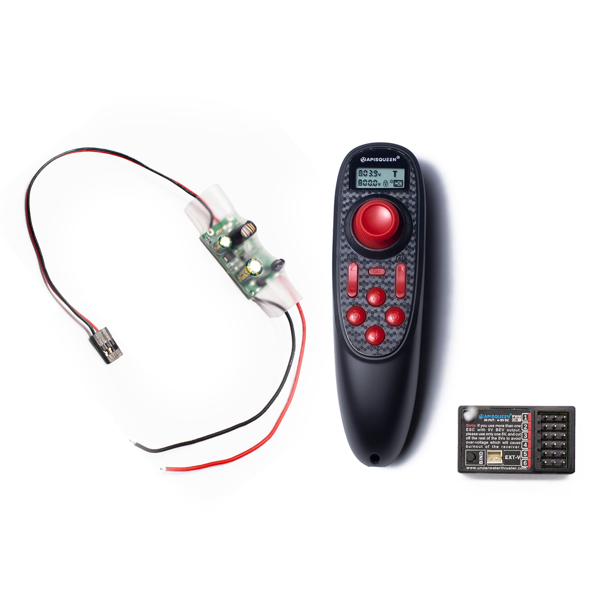 2.4G 6-channel remote control with fixed speed cruise control For