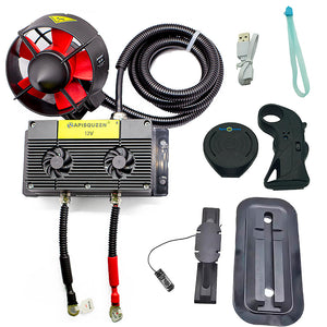 APISQUEEN - Nuevo conjunto de propulsor submarino U92 de 24 V/12 V con caja de control metálica y control remoto impermeable para kayaks y botes inflables.