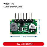 1W/2W/3W LEDドライバ 350mA/700mA PWM調光入力 5-35V DC定電流モジュール