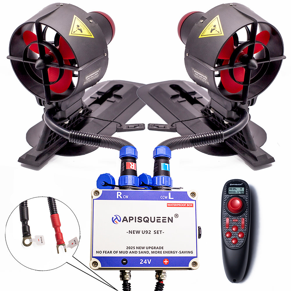 APISQUEEN New 24V U92 Pro Underwater Thruster Two Set with Waterproof