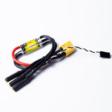 ESC bidirezionale APISQUEEN 12-24V (3-6S LiPo) 20A/45A per controllare motori/eliche brushless in rotazione avanti o indietro
