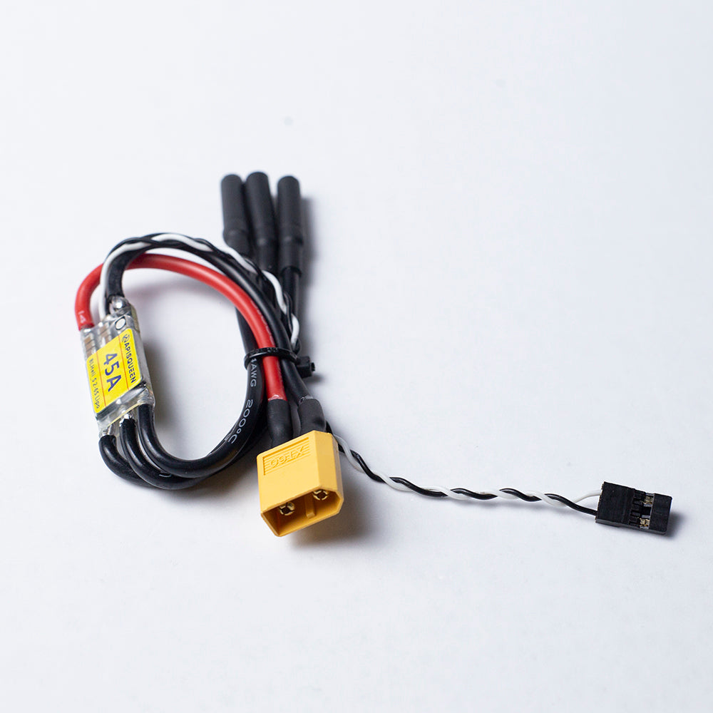 APISQUEEN 12-24V (3-6S LiPo) 20A/45A 双方向 ESC ブラシレスモーター