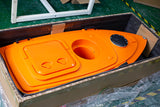 APISQUEEN 20Kg de capacidade de carga, casco de barco não tripulado de 1,75 m de comprimento e 0,85 m de largura para mapeamento, proteção ambiental e outros campos