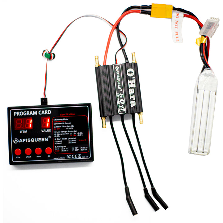 APISQUEEN O'Hara Series Boat ESC Parameter Programming Card ...