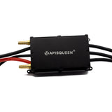 APISQUEEN supports 16-60V high voltage brushless water-cooled 130A ESC（electronic control） for RC boats/hydrofoils/underwater propellers/brushless motors.