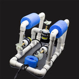 APISQUEEN Water Tube Brushed Underwater ROV for forward, backward, up and down, left and right cornering movement, can be applied to teaching and education
