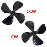 Elica CW/CCW a quattro pale da 50/55/60/65/70/75 mm, adatta per barche RC, pescherecci da traino, barche nidificanti, ecc.