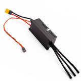 APISQUEEN 24V 100A Feather ESC Metal case with built-in fan cooling with 5.5V 3A BEC for underwater thrusters and motors