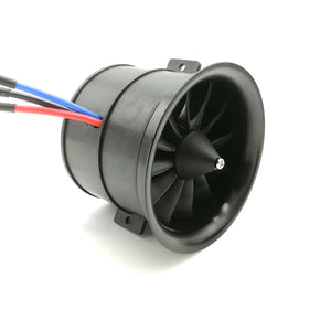 70mm EDF 6S 2300KV 2240g thrust belt 12 blades electric ducted fan for aircraft model aircraft jet engine