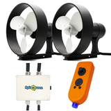 APISQUEEN 24V/48V U35 - Kit de deux propulseurs sous-marins en alliage d'aluminium, poussée de 78 kg, idéal pour les navires de croisière, les bateaux de pêche, etc.