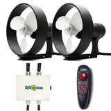 APISQUEEN 24V/48V U35 - Kit de deux propulseurs sous-marins en alliage d'aluminium, poussée de 78 kg, idéal pour les navires de croisière, les bateaux de pêche, etc.