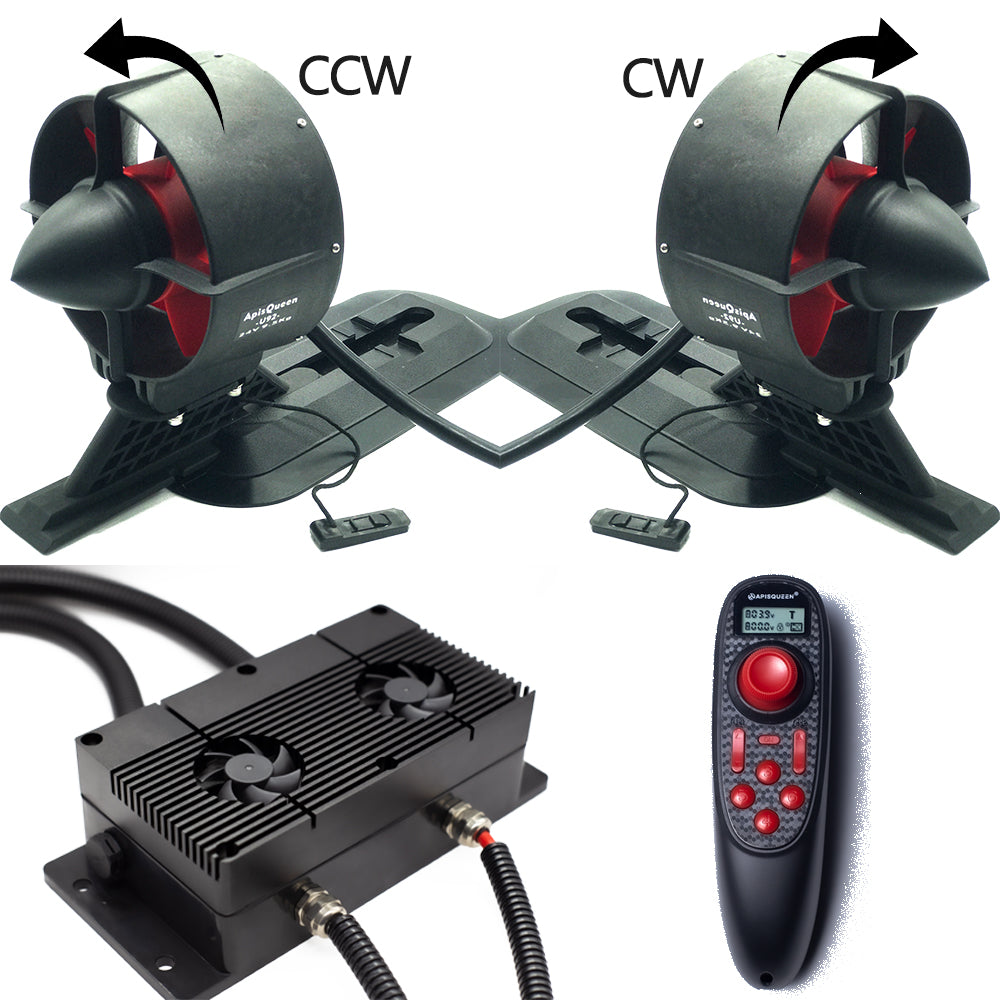 Ensemble Propulseur Sous-marin ApisQueen 24V 150KV - Poussée 23.6Kg Pour Kayak, Bateau Gonflable, SUP