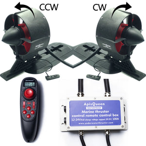 apisqueen 24v/12v a due componenti U92 a propulsione subacquea con telecomando per kayak, gommoni, paddleboard e altro.