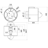 APISQUEEN MU7/MU7 Pro propulsor/propulsión subacuática 275W/825W para rov, barcos, robots