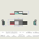 APISQUEEN 2-6S 50A ESC ミニハイドロ/RCボート/プロボート用電子スピードコントローラー