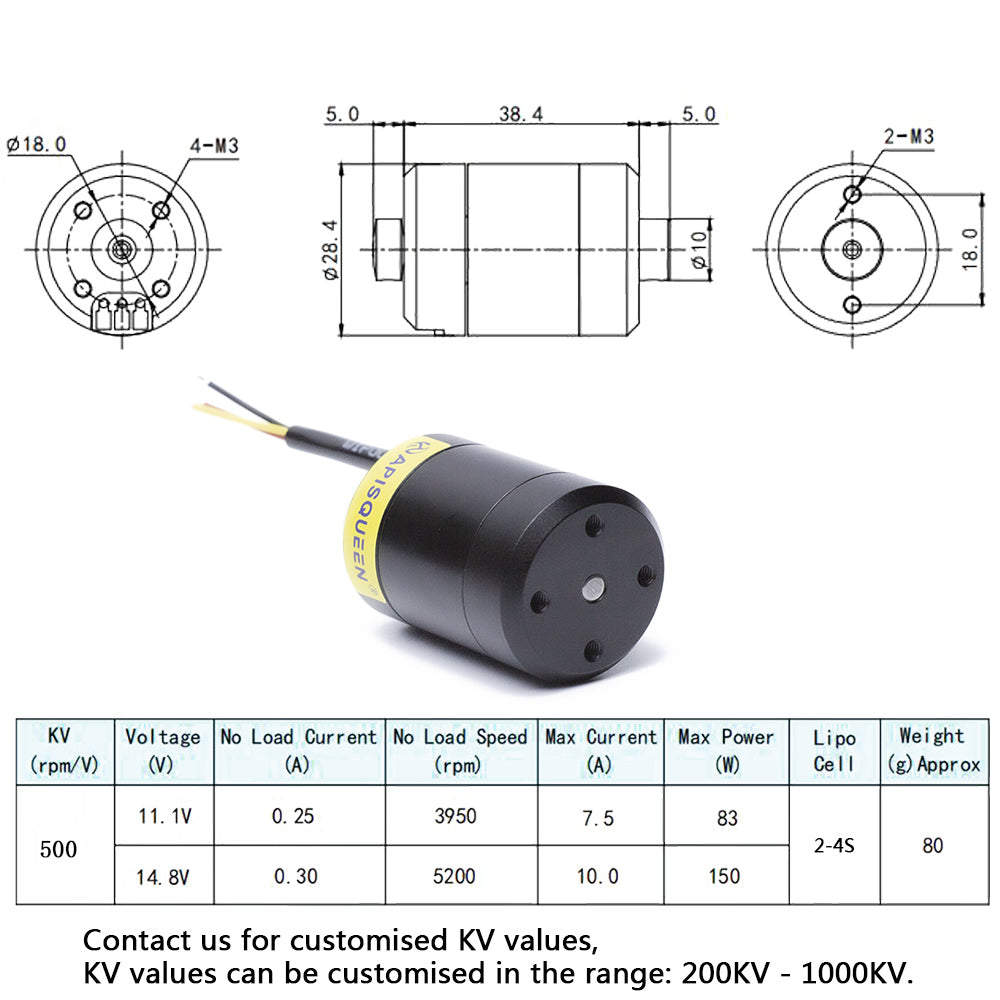 MOTEUR BRUSHLESS DM5330 Kv260 700g - SAS MOTEUR BRUSHLESS DM5330 Kv260 700g - SAS