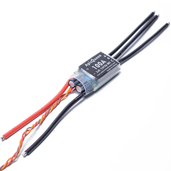 APISQUEEN 2-6S 100A ESC con 5.5V 3A BEC para propulsores y motores submarinos